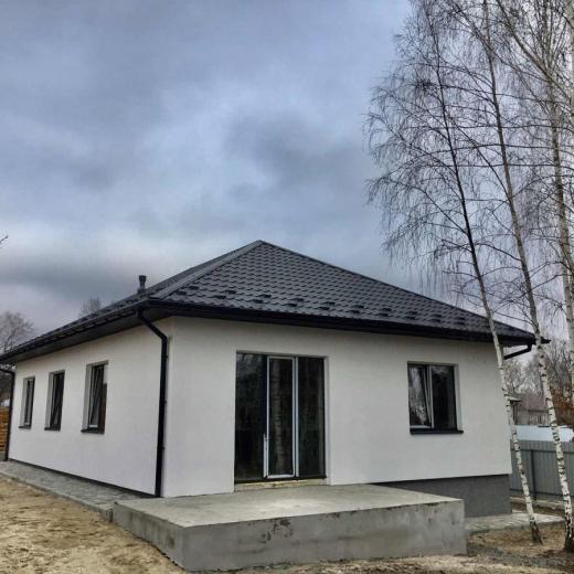 Продажа новый одноэтажный дом возле озера в окружении березок Гостомель. Агентство недвижимости