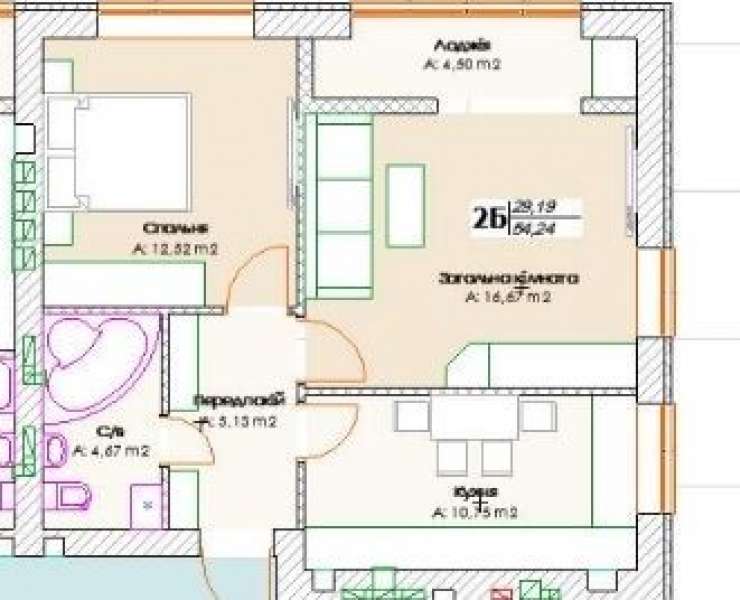 Продажа 2 двухкомнатная квартира в центральной локации Ирпеня. Агентство недвижимости