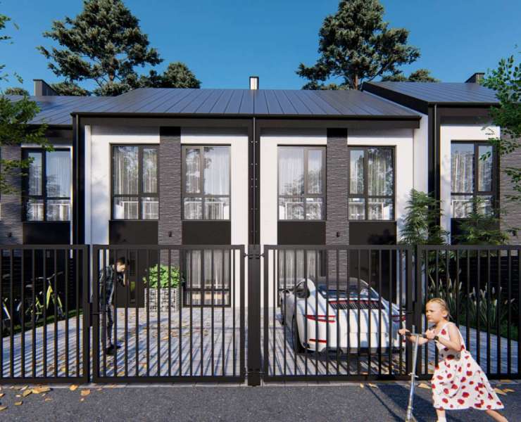 Продажа таунхаус четыре комнаты с участоком в курортном городе Ворзель в окружении леса. Агентство недвижимости