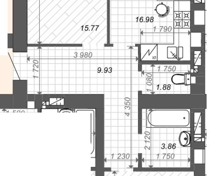Продажа 2 двухкомнатная квартира в сданном доме ЖК Новые Метры Center Ирпень. Агентство недвижимости