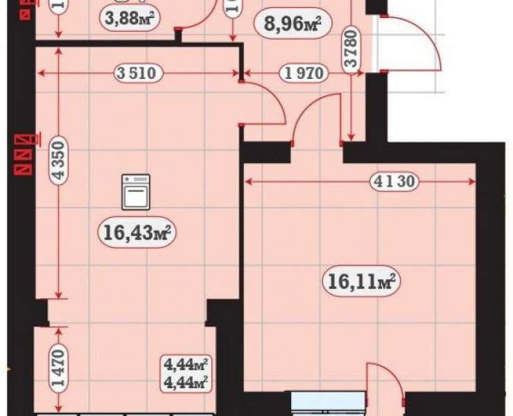 Продажа большая 1 однокомнатная квартира с кухней-студией ЖК MunHausen Мюнхаузен улица Киевская Ирпень. Агентство недвижимости