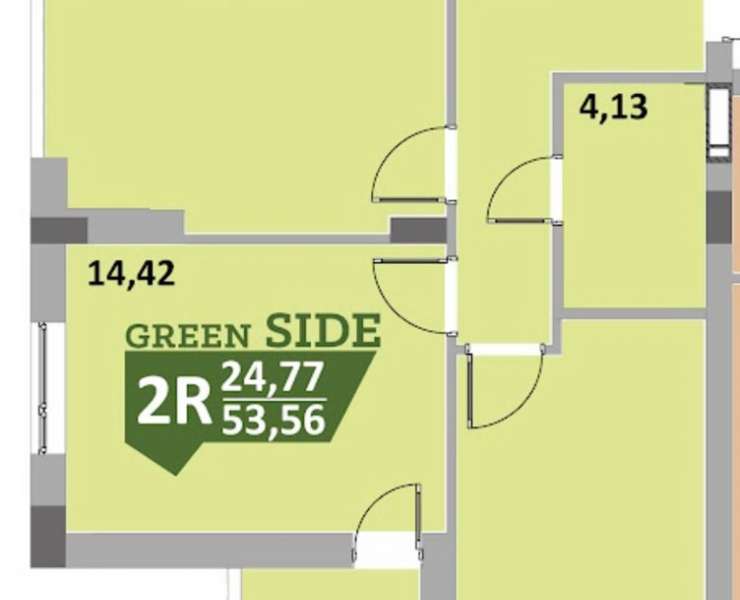 Продажа 2 двухкомнатная квартира с балконом ЖК Green Side Ирпень. Агентство недвижимости