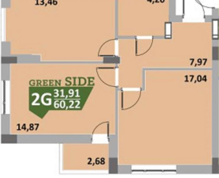 Продажа готовая 2 двухкомнатная квартира ЖК Green Side улица Университетская Ирпень. Агентство недвижимости