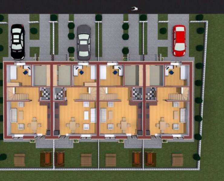 Продажа новый таунхаус в центре Бучи. Агентство недвижимости