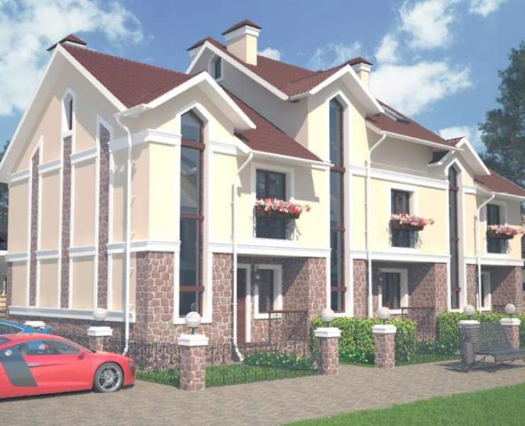 Продажа таунхаус в районе Центрального парка города Ирпень. Агентство недвижимости