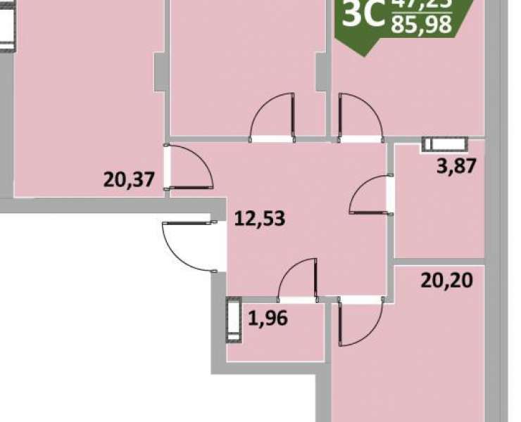 Продажа 3 трехкомнатная двухсторонняя квартира с видом на лес ЖК Green Side улица Университетская Ирпень. Агентство недвижимости