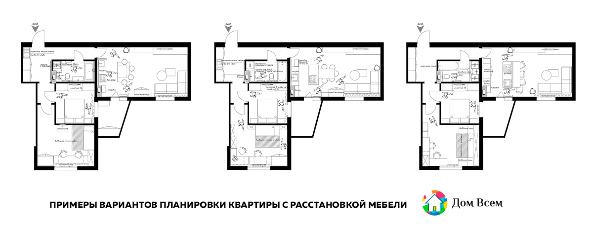 Варианты планировки интерьера квартиры Ирпень Буча Гостомель Ворзель